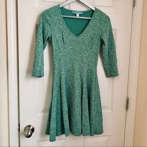 Francesca’s Mint Green Fit & Flare Dress